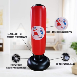 Sac de frappe gonflable en PVC pliable pour enfants, idéal pour l'entraînement, remplissable d'eau, pour développer les réflexes – Offre spéciale - Product Image 3