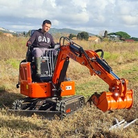 Pengiriman Gratis Mini Excavator Mesin EPA Kubota Excavator 3.5 Ton Crawler Micro Digger 1 Ton 2 Ton Mini Excavator Kecil untuk Dijual