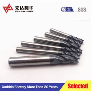 Fraise carrée en carbure solide HRC50 pour l'aluminium - Product Image 2