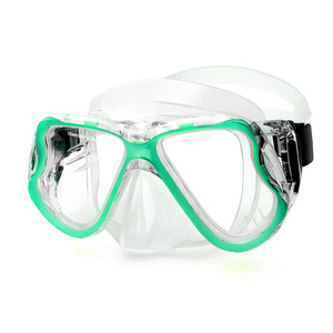 Máscara de Buceo Antivaho, Cristal Templado, Marco de Silicona, Dos Ventanas, Ajuste Universal, Equipo de Natación y Snorkel - Product Image 2