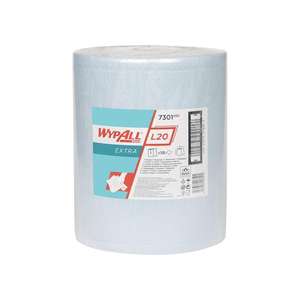 Lingette KIMBERLY-CLARK WYPALL L20 7301 L385xW325approx. mm bleu 2 plis - Product Image 1
