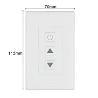 Gradateur LED RF de taille DIM-K3 + U1 USA DC12V-DC24V 10A avec réglage personnalisé à distance de la luminosité pour bandes lumineuses intérieures
