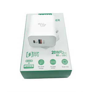 PD <span class=keywords><strong>20</strong></span> <span class=keywords><strong>W</strong></span> Carga de viaje de carga rápida Compatible con tableta y teléfono inteligente <span class=keywords><strong>Cargador</strong></span> de pared USB - Product Image 4