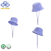 Chapeaux Bob Personnalisés avec Logo Imprimé JP, Violet Clair, Séchage Rapide, avec Sangle Mentonnière, Protection UV, Protection Solaire Extérieure