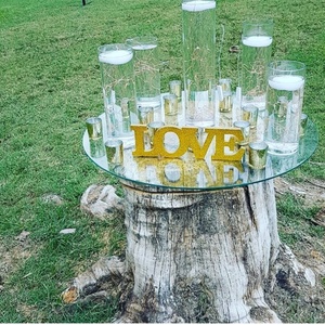 Transparent 15 oz Double Wall Elegant Thick Vessel Aroma Massage Molds Heat Resistant <b>Glass</b> Tubes Candles Modern Wedding - Product Image 5