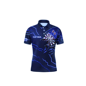 Custom Sublimated <b>Darts</b> Jersey Polo Shirt | Personalized Name & Team Logo Athletic Tee | High-Performance Moisture-Wicking Sport - Product Image 1