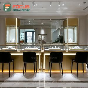 Modern Jewelry Showroom Jewelry Display Case Laminated Finish Commercial Store Showcase Cabinet - Product Image 5