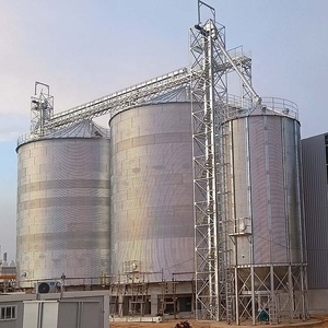 1000ton फ्लैट नीचे मक्का सोयाबीन साइलो मकई अनाज भंडारण साइलो डिब्बे