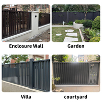 Clôture en aluminium moderne minimaliste fabriquée en Chine, garde-corps en aluminium d'art extérieur pour mur de jardin, villa, cour