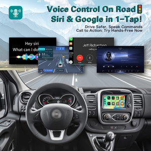 Interfaz Multimedia Inalámbrica Apple CarPlay <span class=keywords><strong>para</strong></span> Opel Vivaro 2014-2018, Navegación con Cámara de Reversa, Android Auto - Product Image 4