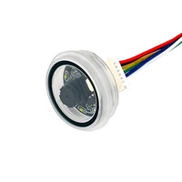 Módulo de Código de Barras Redondo Pequeño GM861S-LED, Lector de Códigos QR con USB UART de 3.3V CC para Arduino, Linux y Windows