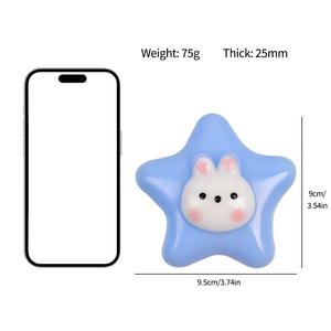 Pinch Family Star Rabbit Squishy, Juguete Antiestrés con Forma de Animal, Estrella de Peluche para Apretar, Simulación de Estrella - Product Image 6