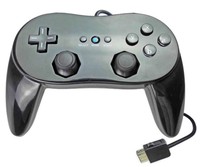 Manette de jeu filaire classique noire/blanche pour Wii, manette de jeu pour Wii, joystick, télécommande