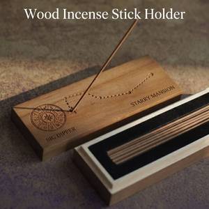 Wooden <b>Incense</b> <b>Holder</b> Burner Coffin <b>Incense</b> Storage Box <b>Holder</b> for Sticks Wooden <b>Incense</b> <b>Holder</b> with Storage - Product Image 2