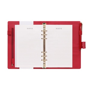 Agenda Esecutiva in Pelle PU di Alta Qualità con Rilegatura a Fogli Mobili, Taccuino A5 Personalizzabile con Ampia Tasca Superiore - Product Image 5