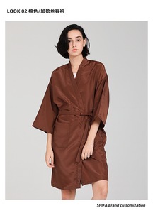 <span class=keywords><strong>Bata</strong></span> de Peluquería Personalizada con Logotipo Personalizado <span class=keywords><strong>para</strong></span> Clientes de Salón de Belleza y SPA, Kimono de Barbería - Product Image 3