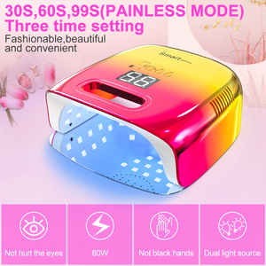 Có Thể Sạc Lại Không Dây Tốt Nhất UV Ba Lan Đèn 60W Max 42Pcs LED Beed Nail UV Chữa Đèn Máy Sấy Với Nhiệt Độ Thấp Chế Độ - Product Image 6