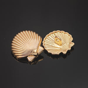 Botones de Costura Personalizados de Fábrica, Botones de Metal con Forma Irregular de Concha Marina, Estrella de Mar, Botones Elegantes para Mujer - Product Image 4