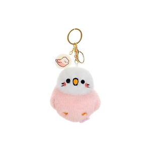 Ensemble de porte-clés en peluche d'oiseaux couineurs colorés, collection de breloques de sac <span class=keywords><strong>perroquet</strong></span> Kawaii, cadeau - Product Image 4