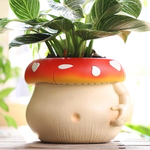 Logo personalizzato play track fungo tazza di caffè pentole arredamento scrivania per la casa succulenta vaso di fiori graziosi artware ornamenti - Product Image 3