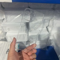Étui de téléphone portable transparent en PC pour 17 et 13, protège l'objectif, antichoc et anti-empreintes digitales