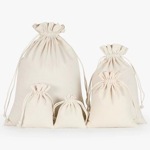 Bolsa de Muselina de Algodón con Cordón, Personalizada y Ecológica, Funda Protectora de Algodón con Cordón - Product Image 2