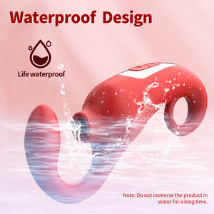 Siliconen seksspeeltjes voor volwassenen, 10 frequenties zuigende vibrerende couples tease, draagbare G-spot en clitoris stimulatie vibrator - Product Image 3