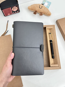 Mini Libreta <span class=keywords><strong>de</strong></span> <span class=keywords><strong>Viaje</strong></span> A6 <span class=keywords><strong>de</strong></span> Hojas Sueltas, en Cuero PU, Hecha a Mano, con 100 Hojas y Logotipo Personalizado - Regalo <span class=keywords><strong>de</strong></span> Oficina - Product Image 3
