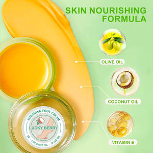 Crème pour les pieds parfumée aux fruits personnalisée OEM, noix <span class=keywords><strong>de</strong></span> coco et mangue, hydratante, réparation en profondeur pour les talons secs et gercés, avec emballage complet en anglais - Product Image 6