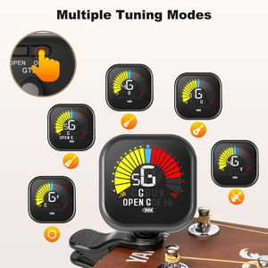 Venta al por Mayor 360 °   <span class=keywords><strong>Afinador</strong></span> <span class=keywords><strong>de</strong></span> <span class=keywords><strong>Guitarra</strong></span> Eléctrico Automático Recargable con Clip Giratorio USB-C y Pantalla LCD - Product Image 3