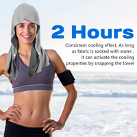 Serviette rafraîchissante pour le cou en soie glacée, serviette de sport pour la tête, écharpe enveloppante pour le cou, serviette rafraîchissante portable et respirante