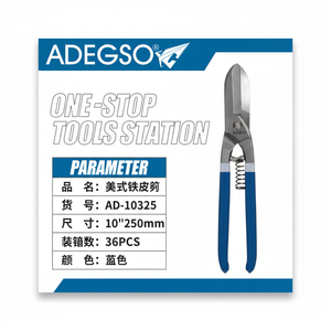 All'ingrosso cesoie metalliche pesanti da 10 pollici con manico blu per taglio industriale - Product Image 1