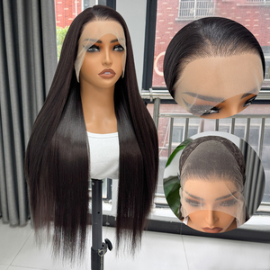 Peluca sintética frontal <span class=keywords><strong>de</strong></span> encaje 13x4 sin pegamento, con línea <span class=keywords><strong>de</strong></span> cabello pre-arrancada, para mujer, venta al por mayor - Product Image 1