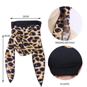 Turban floral pré-noué à large bande pour femme - Foulard pour le ski, le cyclisme, les affaires, la pêche - Foulard en polyester pour la chimiothérapie et le <span class=keywords><strong>cancer</strong></span> - Product Image 6