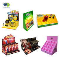 Présentoir de comptoir en carton personnalisé, présentoirs en carton ondulé POP expédition de produits, présentoir en carton vitamines
