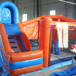 Castillo inflable con tobogán para alquiler comercial en fiestas infantiles al aire libre - Product Image 1