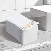 Serviettes de table jetables colorées 1 pli en pâte de bois vierge, douces, format sac – Taille idéale pour les restaurants et les desserts