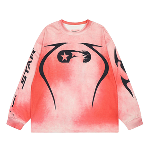 T-shirt <span class=keywords><strong>Lunga</strong></span> da <span class=keywords><strong>Uomo</strong></span> Hellish Star in <span class=keywords><strong>Cotone</strong></span> di Alta Qualità con Etichette - Replica 1:1 - Abbigliamento in Saldo - Product Image 3