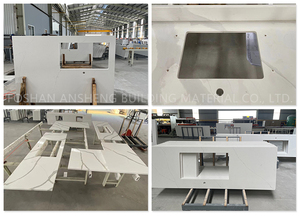 Thiết kế mới 20mm 30mm thạch anh tấm calacatta thạch anh đá truy cập hàng đầu - Product Image 5