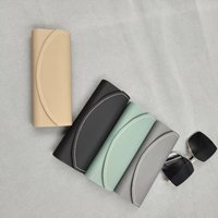 Étui à lunettes haut de gamme YAZHI à rayures, coque semi-rigide, protection multidimensionnelle pour myopie, échantillon gratuit, vente en gros