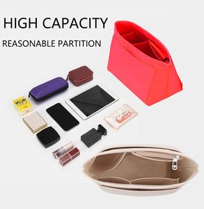 Eco-Friendly Portable Purse Organizer <strong>Insert</strong> for Handbags Tote Bags Double Tiers Felt Storage Compatibility 3 Sizes <strong>Wardrobe</strong> - Product Image 6
