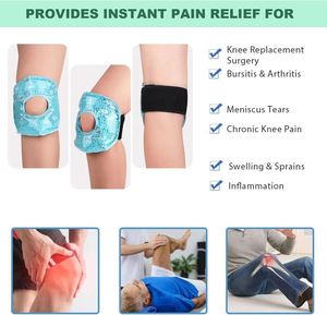 Compresa Fría Reutilizable para Rodilla, Envoltura de Gel con Hielo para Alivio del Dolor y Reducción de la Hinchazón, Terapia de Frío Flexible para Recuperación Postoperatoria de Rodilla - Product Image 5