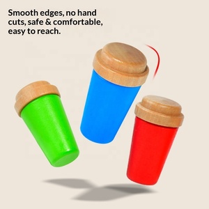 <span class=keywords><strong>Jeu</strong></span> de correspondance des couleurs en bois pour les tout-petits, jouet de mémoire Montessori, activité éducative écologique pour la maternelle - Product Image 3
