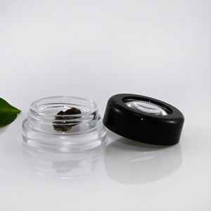 Affichage de fleurs sèches sur le dessus Bouteilles de bocaux hermétiques à l'odeur Bocaux en verre résistants aux enfants avec couvercles grossissants - Product Image 2