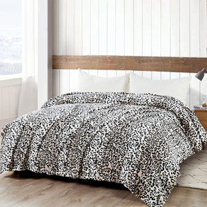 Animal Print Flannel Fleece Blanket 228X228CM Soft Cozy Plush <b>Throw</b> Lightweight Leopard Cheetah Snake Zebra Print Sofa <b>Bed</b> <b>Cover</b> - Product Image 2