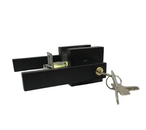 Anahtarsız kare şekli siyah amerikan tarzı modern çinko alaşım iç kapı kilidi yatak odası için