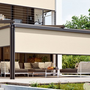 Persianas Enrollables Impermeables con Cierre, Persianas Onduladas para Patio, Persianas Horizontales Inteligentes con Cierre Automático, Persianas Exteriores Automáticas para Protección Solar - Product Image 1