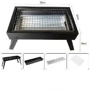 Small grill rack and charcoal plate