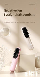Peigne à cheveux sans fil, mini, léger, portable, lisseur sans fil alimenté par batterie, ions négatifs - Product Image 3
