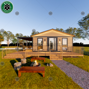 Casa Prefabricada Moderna con Revestimiento de Madera Ligera, Villa Modular Personalizable, Casa Contenedor Pequeña, Cabaña de Acero Ligero para Vivienda Familiar - Product Image 4